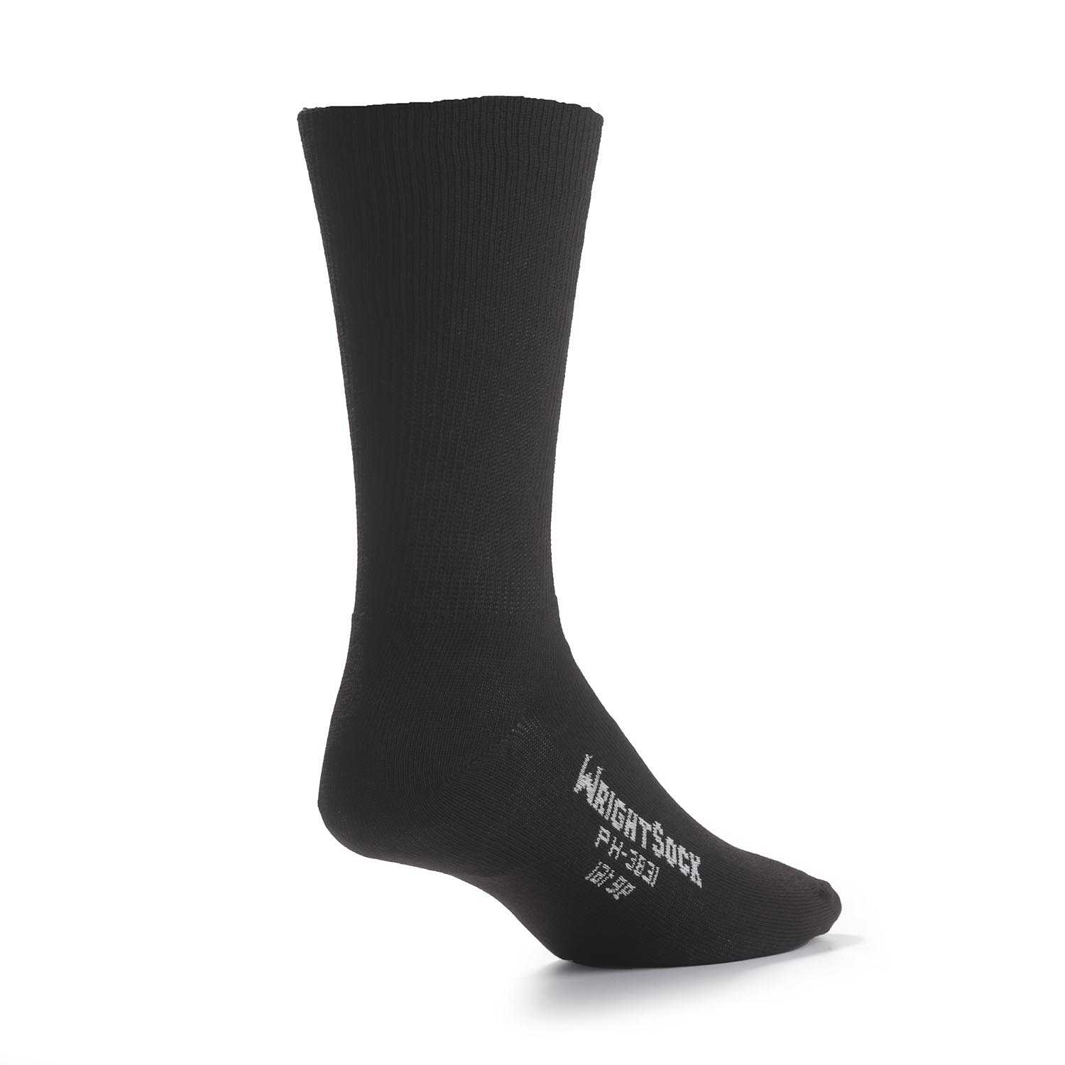 Black Wrightsock Double Layer Crew - M